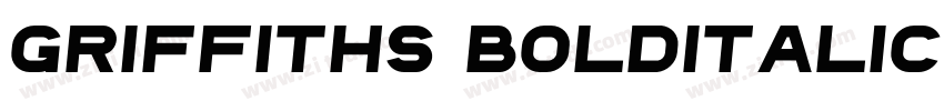 Griffiths BoldItalic字体转换